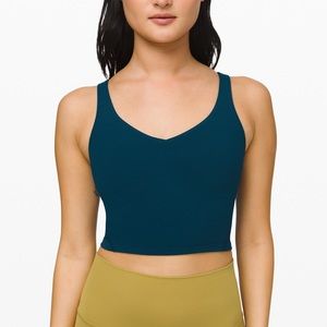 WORN ONCE dark green align tank